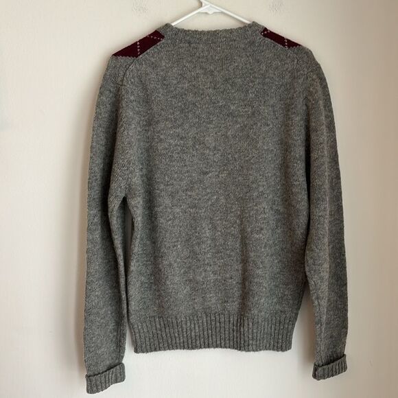 Parker of Vienna Vintage men’s 100% Shetland wool argyle preppy knit sweater XL - Picture 8 of 8